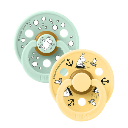 BIBS x Moomin Colour Pacifiers 2 pack Sailing - Nordic Mint mix – Bibsworld store US