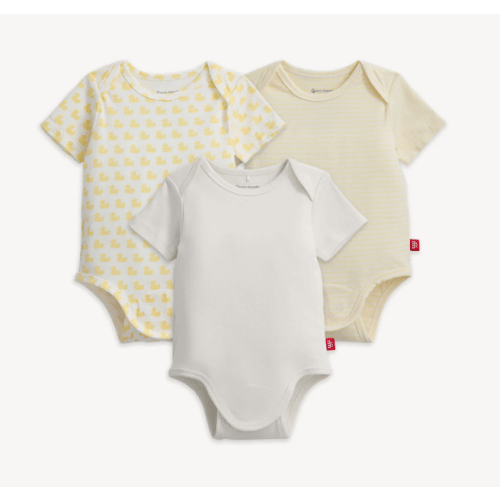 Magnetic 3-Pack Bodysuit - Many Ducks/Cream /Province Stripes