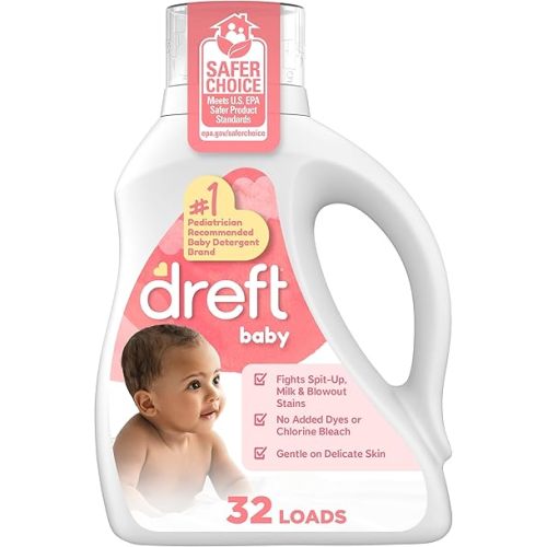 Dreft Baby Liquid Laundry Detergent, Fights Stains, Removes Odors, 32 loads, 42 fl oz