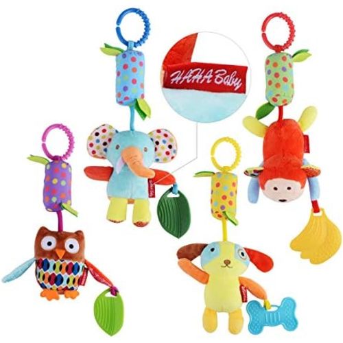 HAHA Baby Soft Hanging Toys for 0 3 6 9 12 Months Infant Play Gym Mat