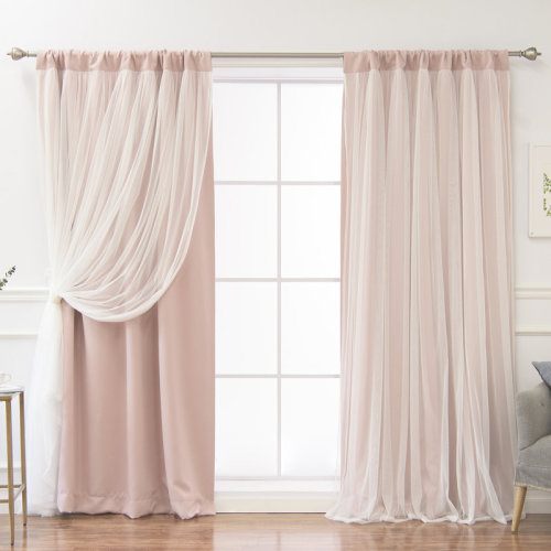 Darby Home Co Harborcreek Solid Color Blackout Thermal Rod Pocket Curtain Panels & Reviews | Wayfair