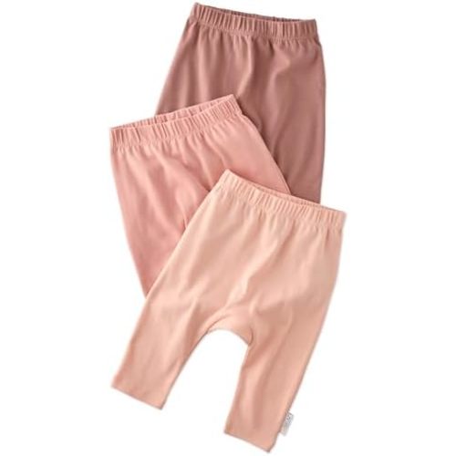 Unisex-Baby Harlowe 3-Pack Pants​ 100% Organic Cotton for Baby Boys & Girls