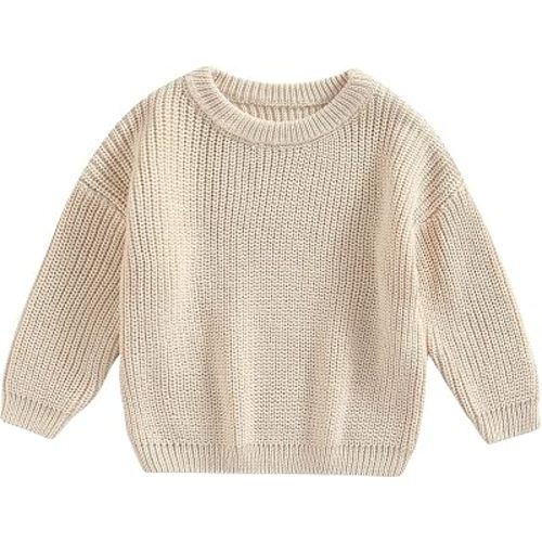 Afunbaby Baby Girl Boy Knit Sweater Blouse Pullover Sweatshirt Warm Crewneck Long Sleeve Tops for Infant Toddler