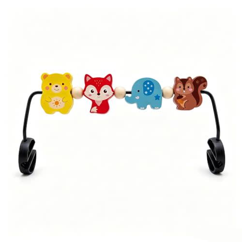 Baby Bjorn Bouncer Toy Bar, Wooden Rotatable Bouncer Toy Bar Attachment, Montessori Sensory Gifts for Babies