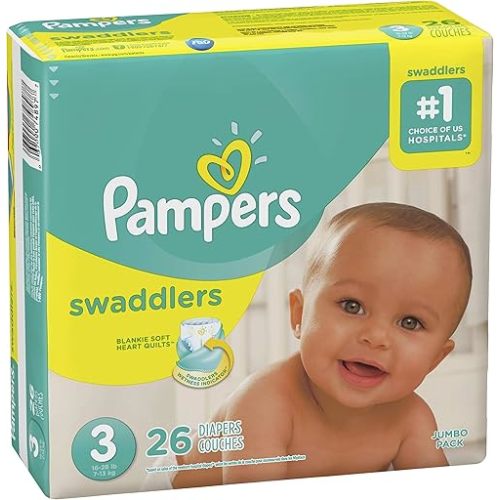 Pampers Swaddlers Diapers Size 3 26 Count