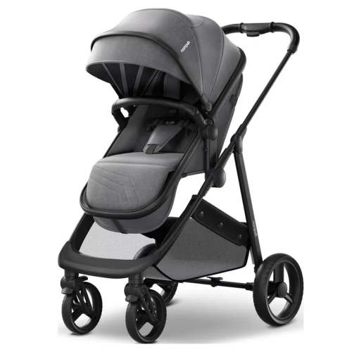 2-in-1 Bassinet Stroller - Grey