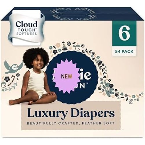 New~Millie~Moon Lux~URY Diapers – Ultra Soft CloudTouch Diapers with 12 Hour Absorbency (Size6-54Count)