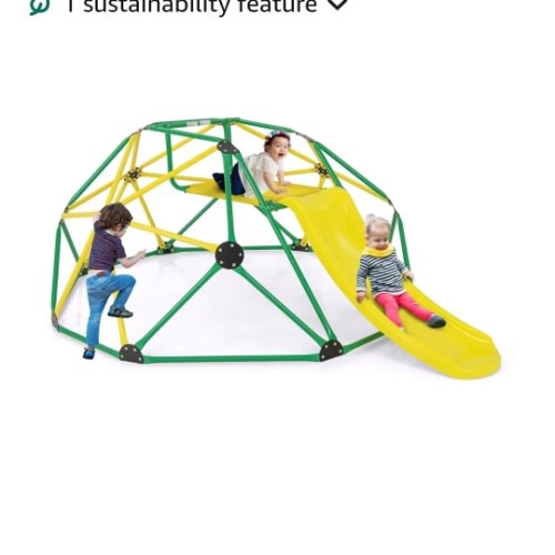 Amazon.com: Olakids Climbing Dome with Slide, Kids Outdoor Jungle Gym Geometric Dome Climber, Steel Frame, 8FT Climb Structure Backyard Playground Center Equipment for Toddlers : Toys & Games