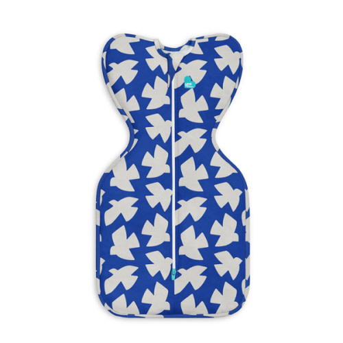 Swaddle Up™ 1.0 TOG Cotton Cobalt Paperbirds