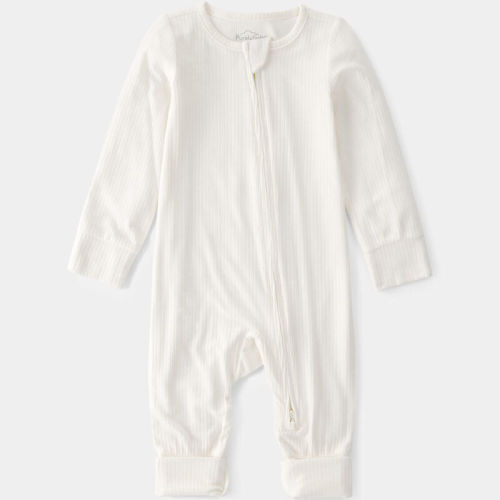 Baby 2-Way Zip PurelySoft Sleeper - Cream | Carter’s Oshkosh Canada