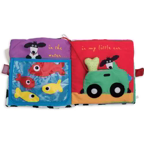 Where's The Bone Soft Activity Book with Tethered Toy - Manhattan Toy | Maisonette