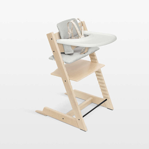 Stokke Tripp Trapp Complete Natural Wood Baby High Chair with Tray