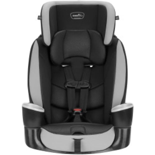 Evenflo High-Back Booster Car Seat with Harness, 22 to 110lbs, Maestro Sport, Granite Gray