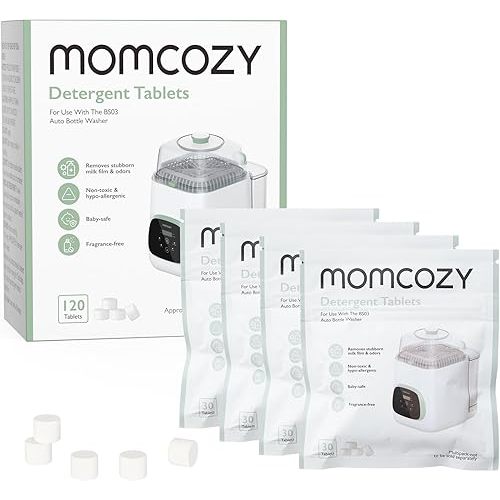 Momcozy | Pro Baby Bottle Washer, 120 Detergent Tablets
