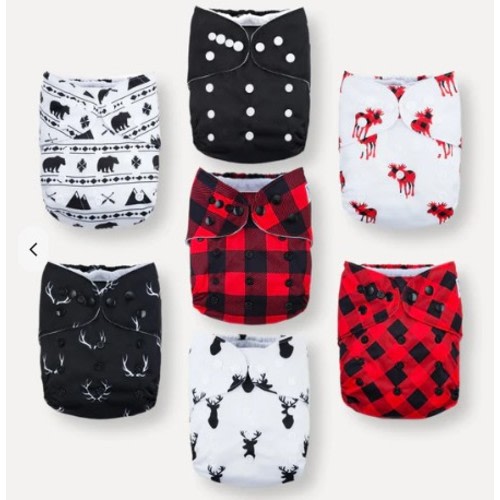 Cloth Diapers: Buffalo Plaid