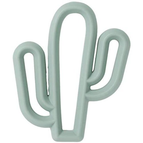 Itzy Ritzy Silicone Baby Teether – BPA-Free Infant Teether with Easy-to-Hold Design and Textured Back Side to Massage and Soothe Sore, Swollen Gums, Cactus