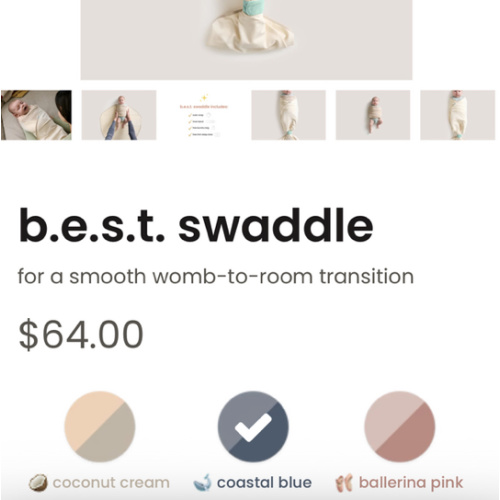 b.e.s.t. swaddle - Coastal Blue