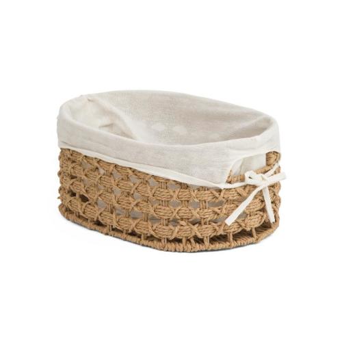 RGI
Small Paper Open Weave Oval Basket With Liner