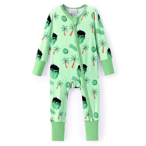 Disney Baby Viscose Made from Bamboo 2-Way Zipper Footie Outfit NB to Inf