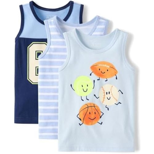 The Children's Place Baby Boys' and Toddler Assorted Tank Top
