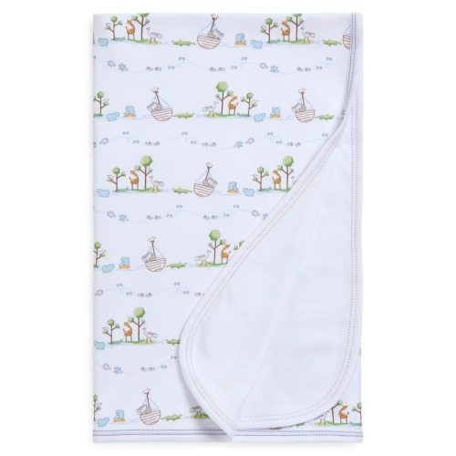 Noah's Print Pima Cotton Blanket
