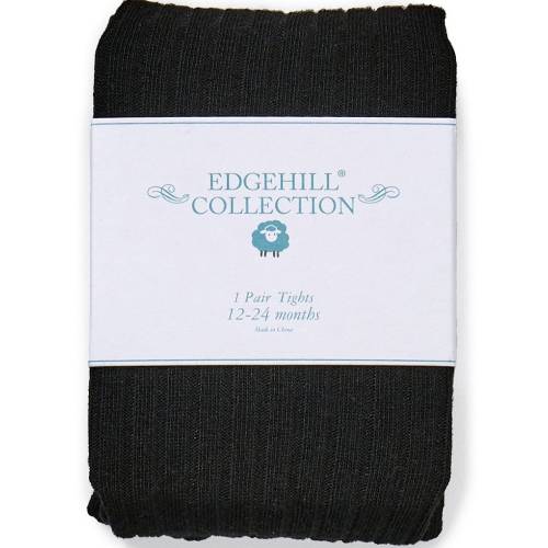 Edgehill Collection Baby Girls Ribbed Knit Tights
