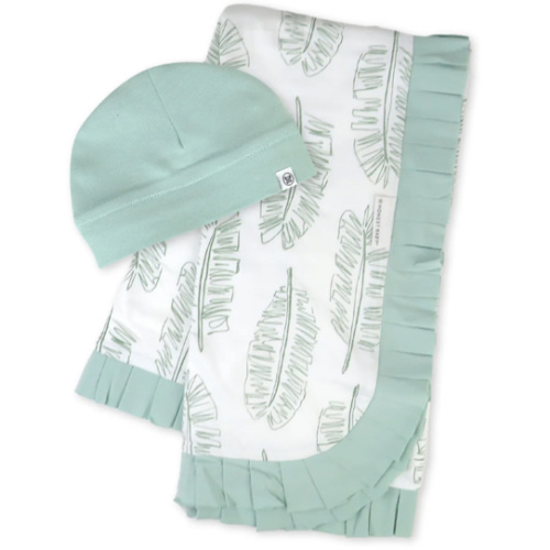 2-Piece Knit Stroller Blanket and Baby Hat | Honest Baby Clothing