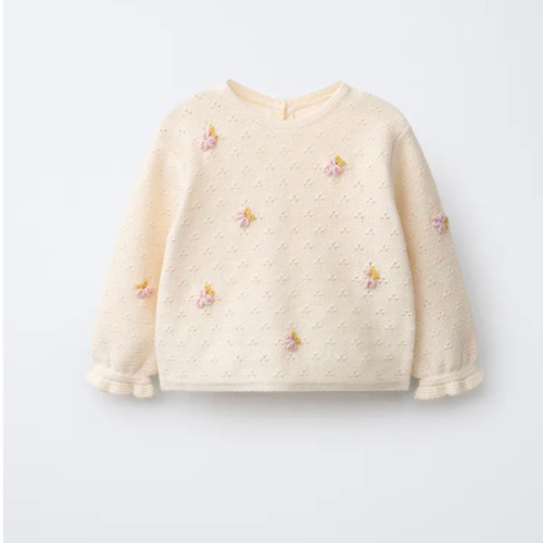 OPENWORK AND BOBBLE JUMPER - Ecru | ZARA United States