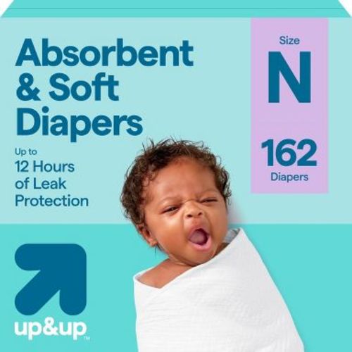 Disposable Diapers - Newborn Size - 162ct - up&up™