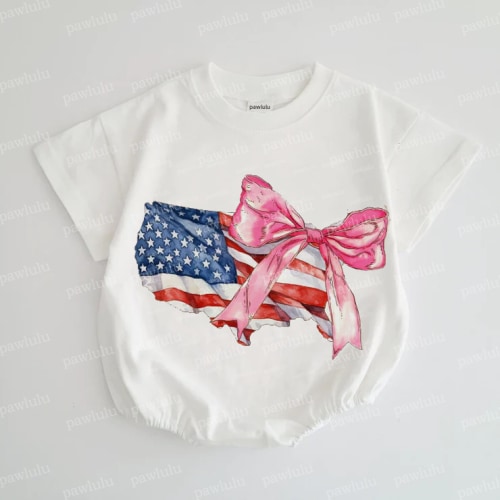Baby American BOW Romper