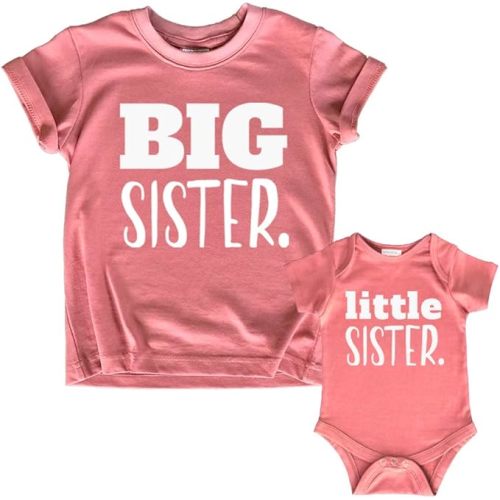 Unordinary Toddler big sister little sister matching outfits shirt gifts girls newborn baby set
