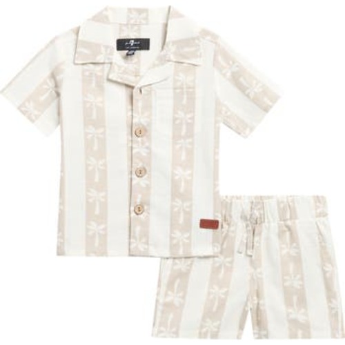 Cotton & Linen Cabana Shirt & Shorts Set
