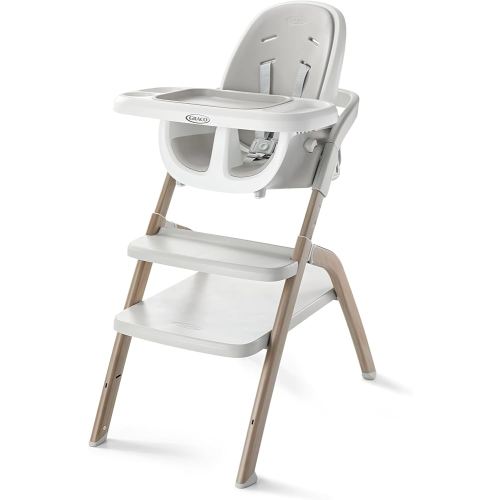 Graco EveryStep 6 in 1 High Chair, Babies and Toddlers Portable Slim High Chair with 6 Growing Stages from Infant to Toddler Seating, Convenient for Dining Time, Featured Design in Misty