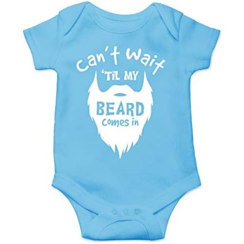 Can't Wait Til My Beard - Baby Clothes - Funny Newborn Bodysuit Outfits for Boys