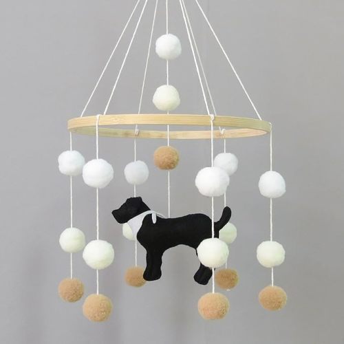 Baby Crib Mobile for Girls Boys Dog Theme Baby Mobile for Crib Puppy Nursery Mobile