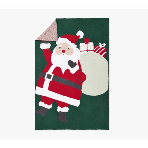 Santa Fuzzy Kid Throw Blanket