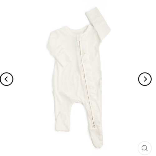 Charlie Ribbed RUFFLE ZIP Newborn – Gigi and Max