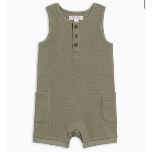 Percy Waffle Short Romper