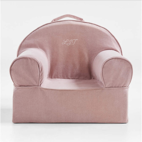 Personalized Small Lilac Mauve Kids Lounge Nod Chair