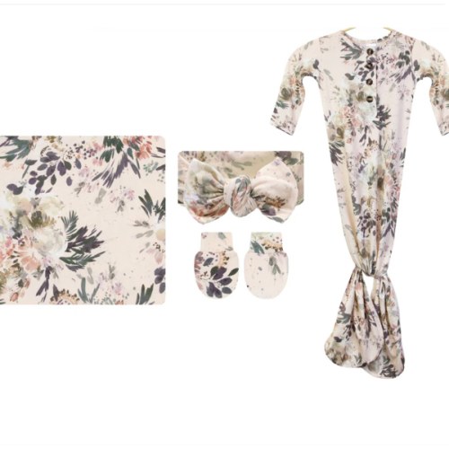 Hazel Newborn Headband Bundle (Gown)