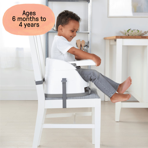 Baby Base 2-in-1 Feeding Booster and Floor Seat - Slate