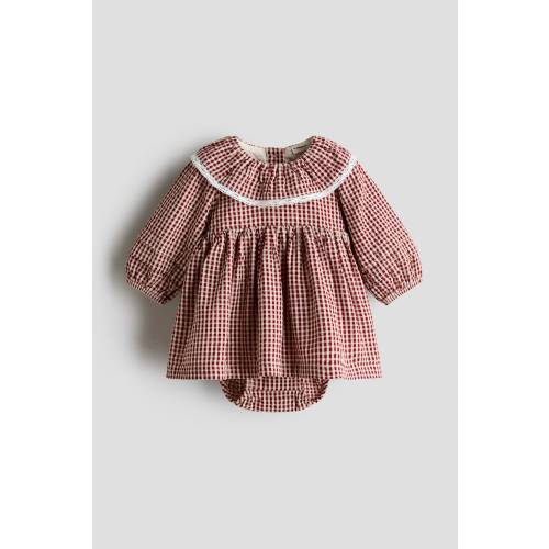 COTTON MUSLIN BODYSUIT DRESS