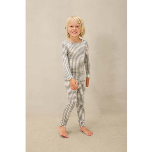 Green Gingham Toddler Sleep Set