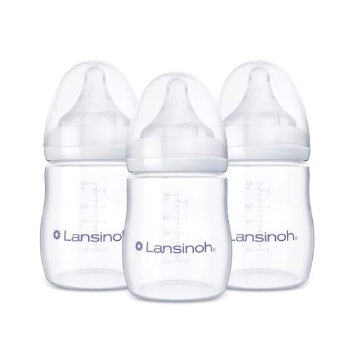 Lansinoh Anti-Colic Baby Bottles, 5 Ounces, 3 Count