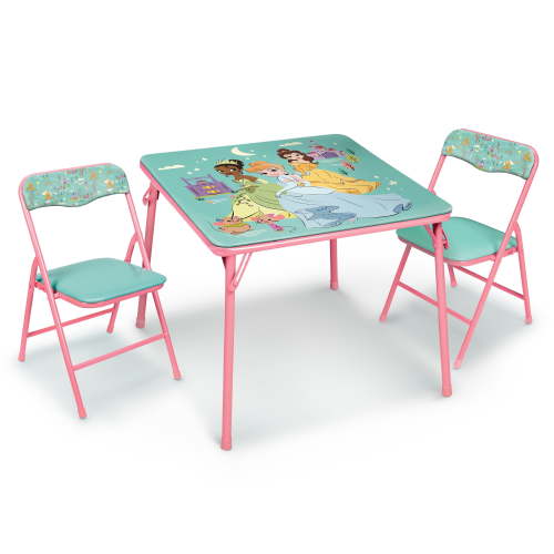 Disney Princess Child 3-Piece Table and Chairs Set, Pink