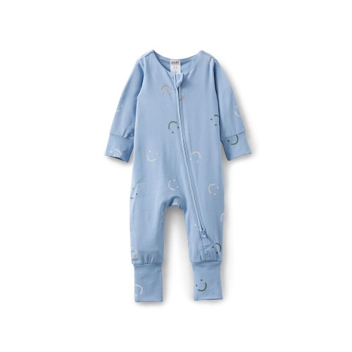 The Billie Long Sleeve Zip Romper, 0-3M