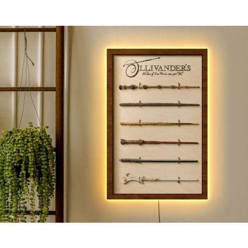 Wand custom display wall mount, Wizard wand holder, Wand holder wall mount, Personalized wand stand for wall, Wand rack, Wand organizer