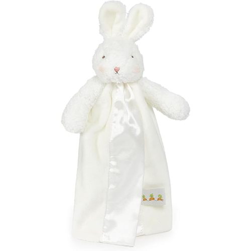 Bunnies By The Bay "Bun Bun Bunny" - 11 inch Stuffed Rabbit and Baby Blanket - Bye Bye Buddy Travel Size Baby Lovey - Super Soft Velour with Satin Lining