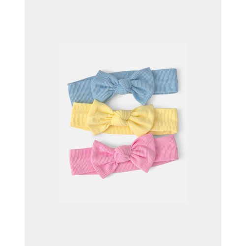 Baby Girl 3-Pack Solid Headbands | Carter's