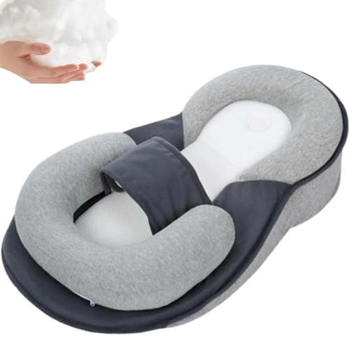 Baby Wedge Pillow for Newborn,Breastfeeding Pillow,Baby Bed with Strap,New Reflux Pillow for Baby,Feeding Support Pillow for Reducing Spit-Up